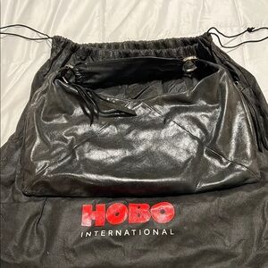 HOBO Black Leather Shoulder Bag